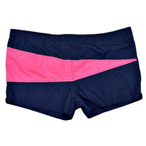 Vintage 90s Freestyle Swim Trunks Shorts Size XL Colorblock Navy Pink Drawstring